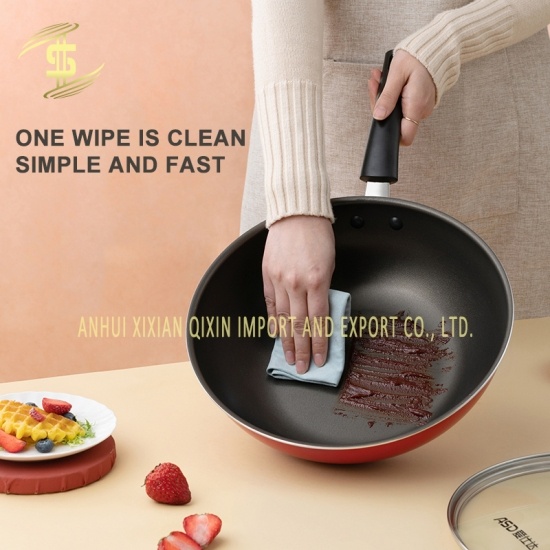 High-Quality Ceramic Kitchen Non-Stick and Non-Oily Frying Pan 32cm -CH-Lotus Fishing